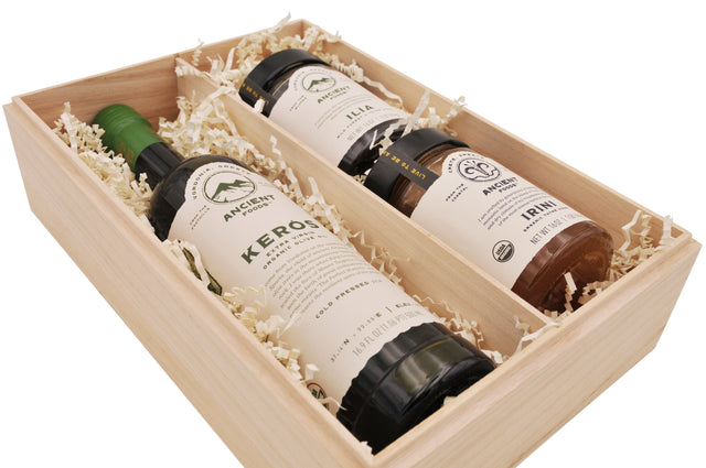 KERÓS Organic Olive Oil and ILÍA & IRÍNI Honeys, Gift Box