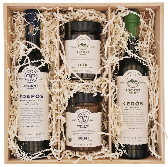KERÓS & ÉDAFOS Olive Oils and ILÍA & IRÍNI Honeys, Deluxe Gift Box