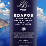 ÉDAFOS PDO Extra Virgin Greek Olive Oil - Fresh Harvest for 2023 - 3L Tin