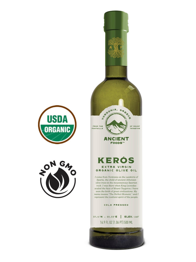 KERÒS USDA Organic Extra Virgin Greek Olive Oil