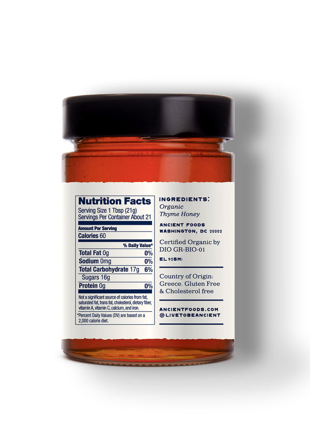 IRÍNI USDA Organic Thyme Greek Honey