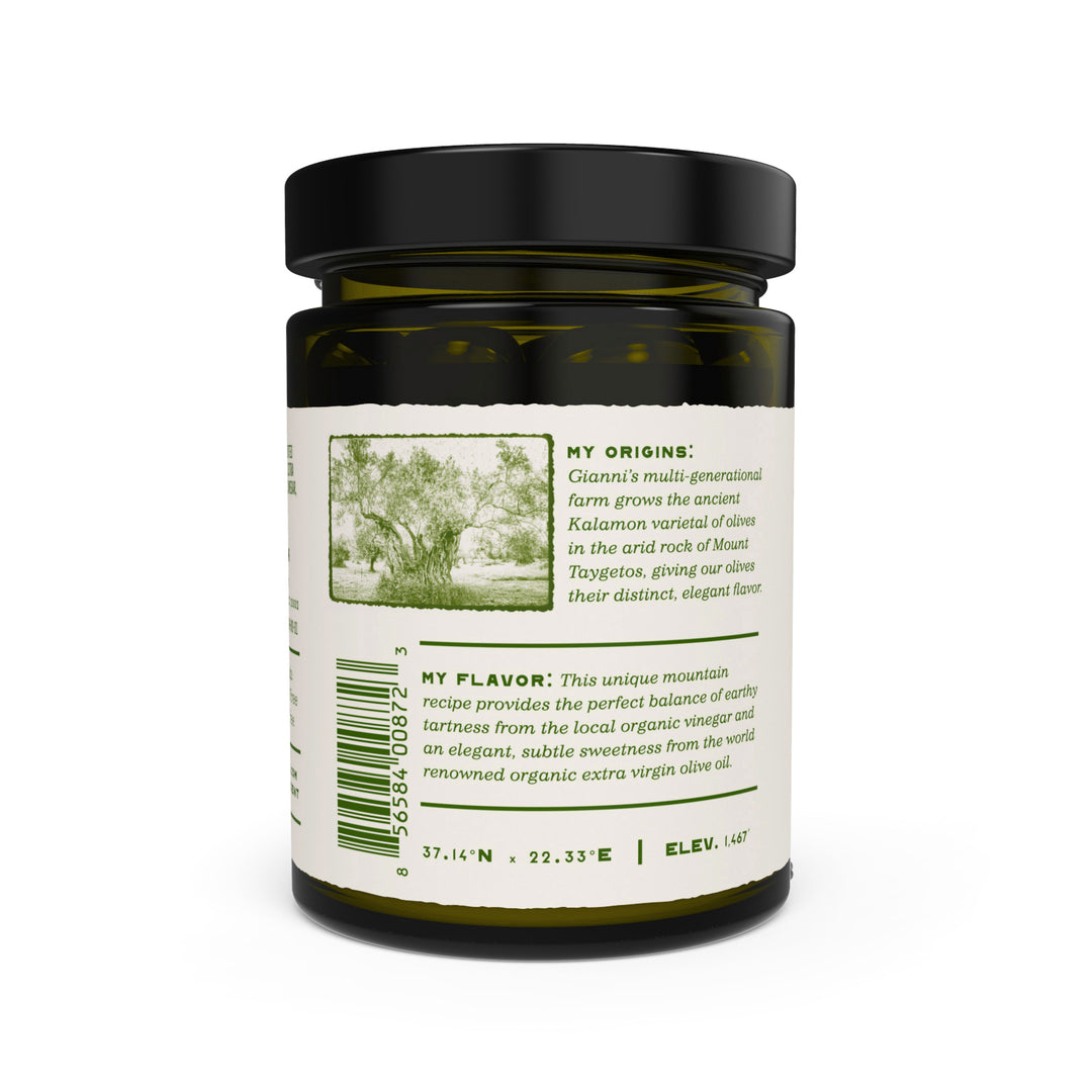 Organic Greek Mountain Kalamon Olives in Vinegar and EVOO – Ancient Foods